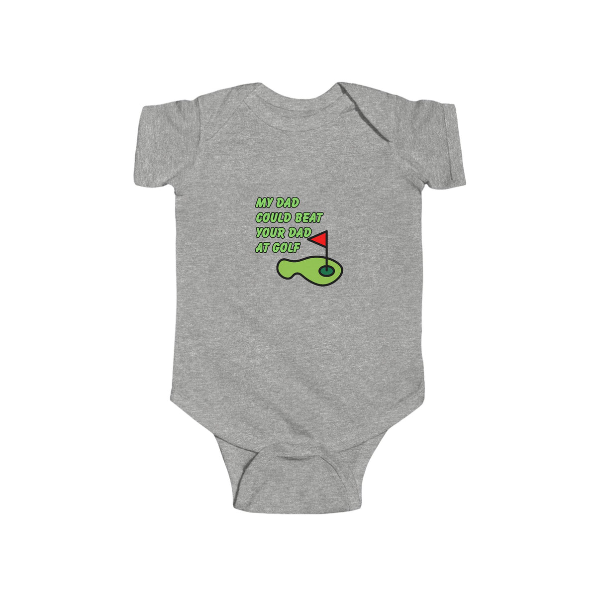 My Dad Could Beat Your Dad at Golf Baby Bodysuit | Funny Golfer Dad Gift | Golf Dad Baby Onesie | Newborn Golf Outfit | Baby Shower Gift