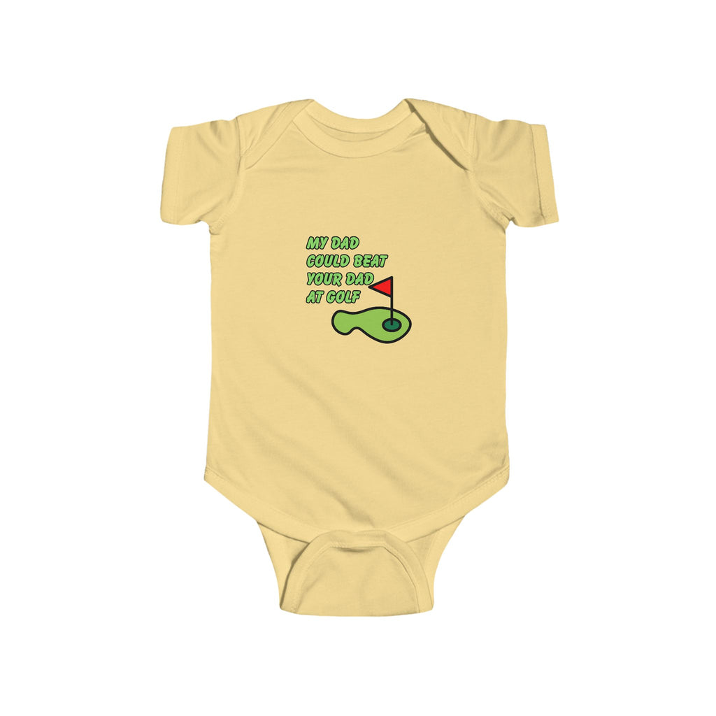 My Dad Could Beat Your Dad at Golf Baby Bodysuit | Funny Golfer Dad Gift | Golf Dad Baby Onesie | Newborn Golf Outfit | Baby Shower Gift