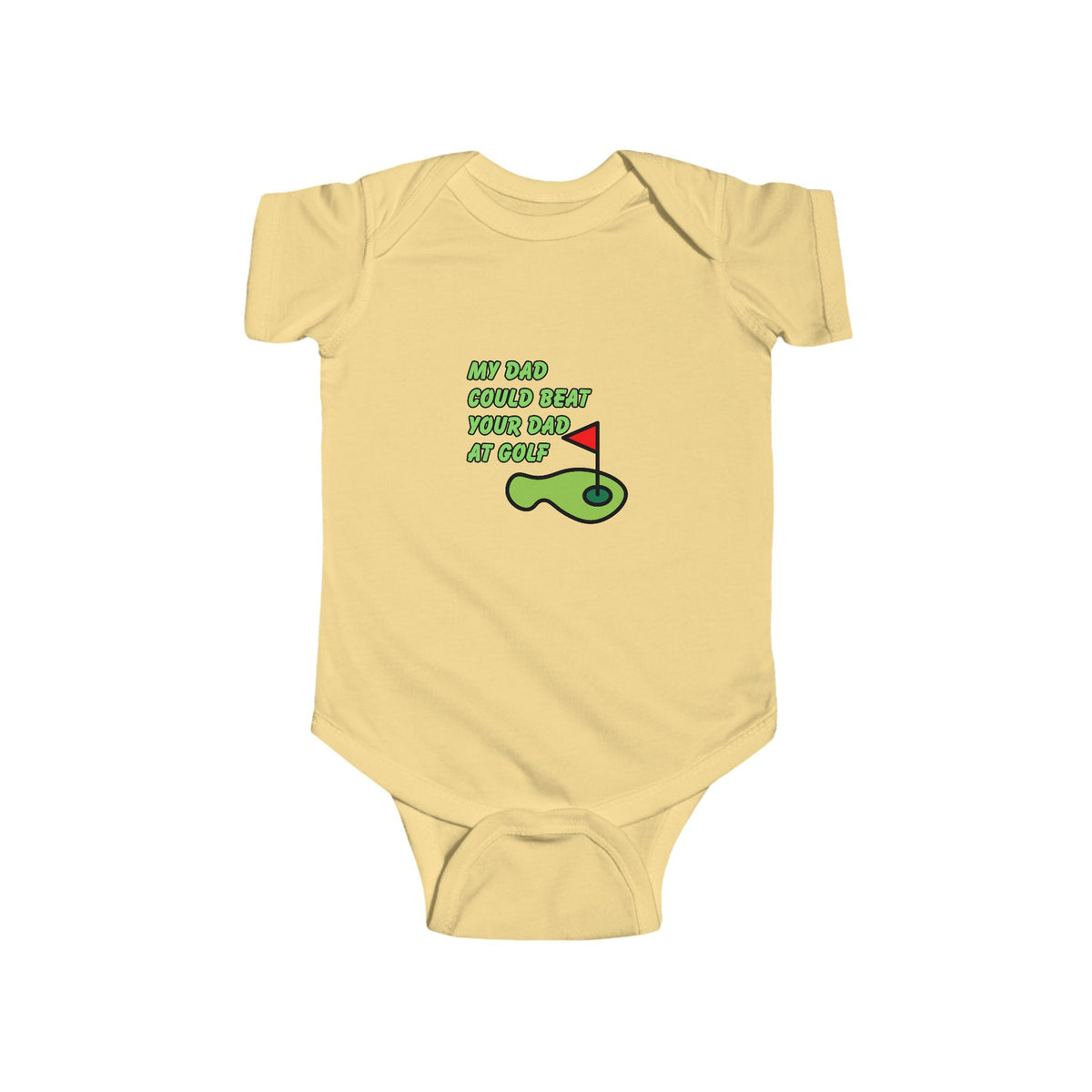 My Dad Could Beat Your Dad at Golf Baby Bodysuit | Funny Golfer Dad Gift | Golf Dad Baby Onesie | Newborn Golf Outfit | Baby Shower Gift