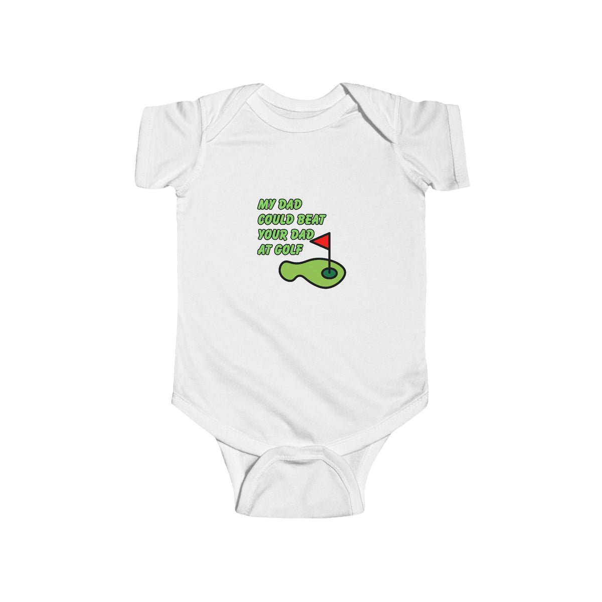 My Dad Could Beat Your Dad at Golf Baby Bodysuit | Funny Golfer Dad Gift | Golf Dad Baby Onesie | Newborn Golf Outfit | Baby Shower Gift