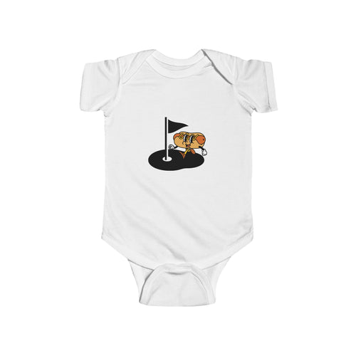 Funny Hot Dog Golfer Baby Bodysuit | Cute Golfer Baby Onesie | Golf Lover Baby Gift | Newborn Golf Outfit | Funny Baby Shower Gift